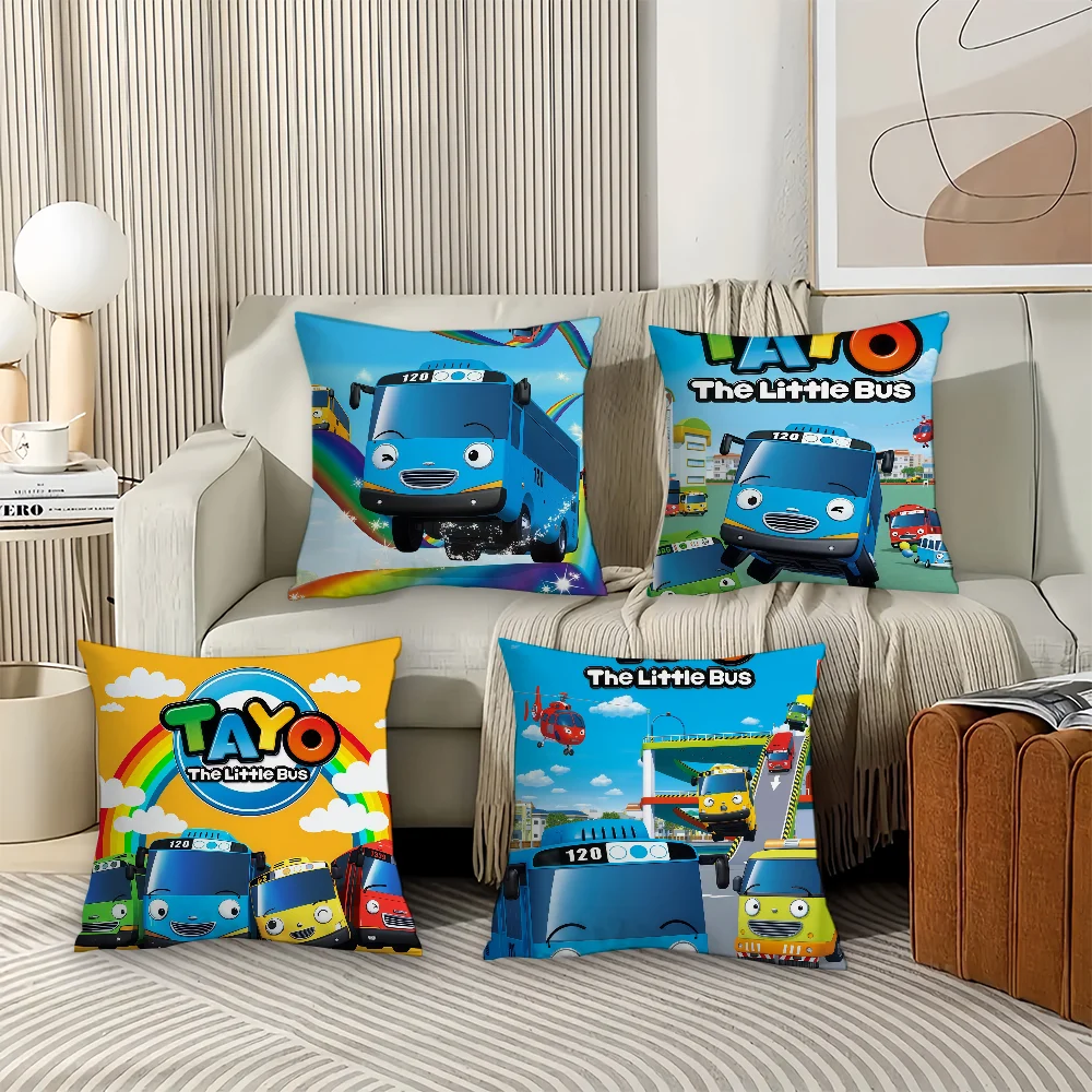 

Наволочка с рисунком T-Tayo The L-Little B-Bus, офисные подушки, подходят для дивана, автомобиля, спальни, декоративная наволочка