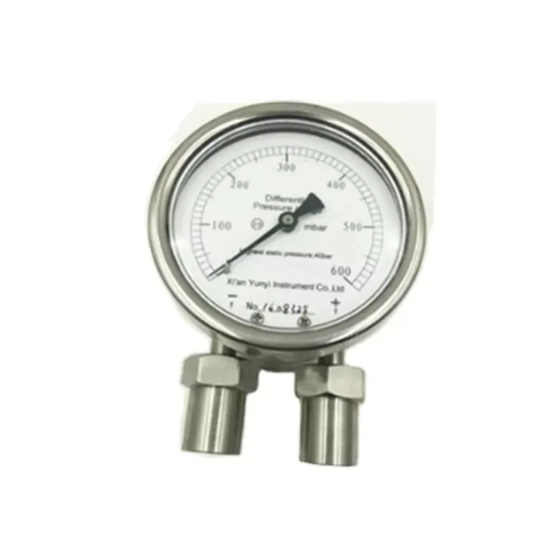 Low price gas/liquid/air differential pressure gauge