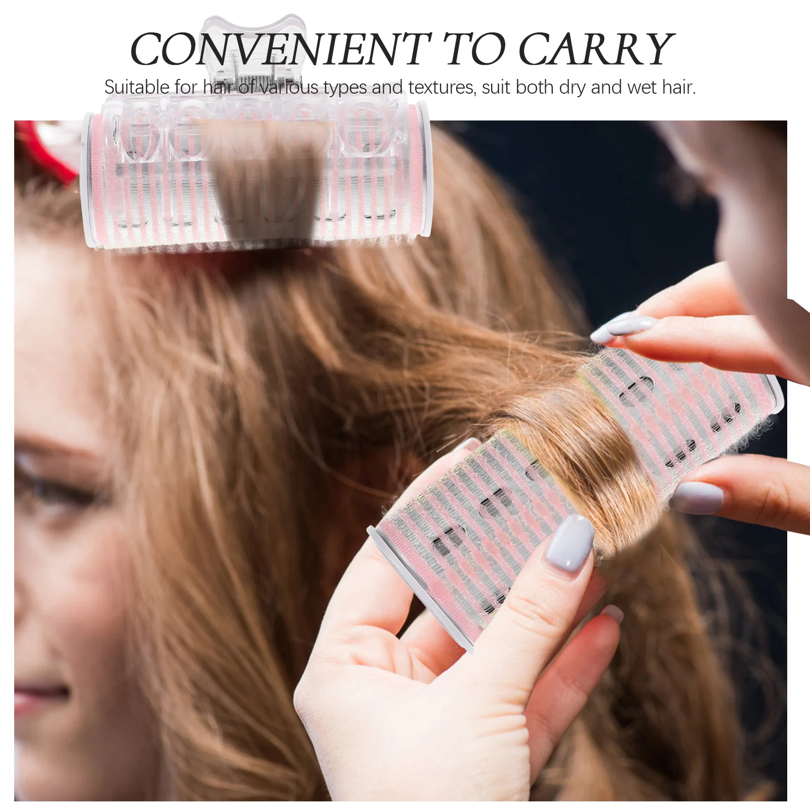 أداة بانج كورلر USB للتدفئة التلقائية لتصفيف الشعر، أداة محمولة خفيفة الوزن لأهداب مجعدة مؤقتة