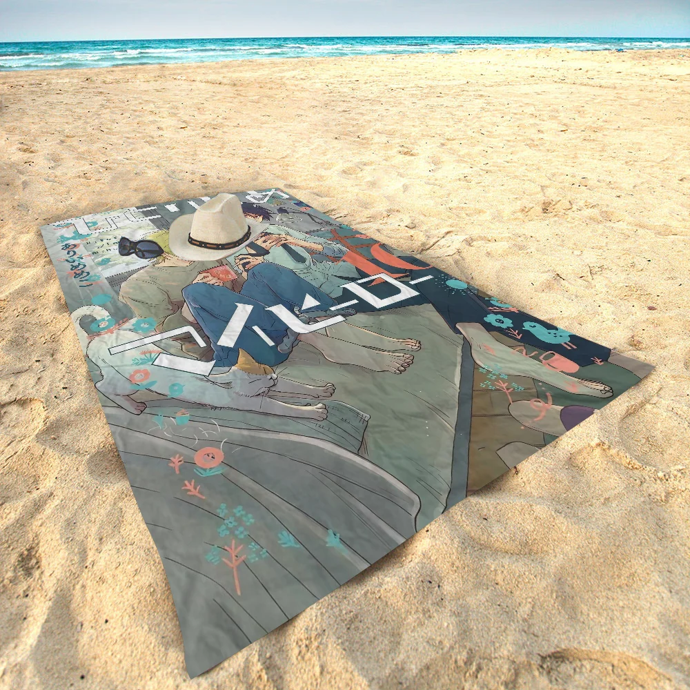 Hitorijime My Hero Microfiber Printed Beach Towel Mountain Climbing Yoga Beach Swimming Running Absorbent Soft Towel