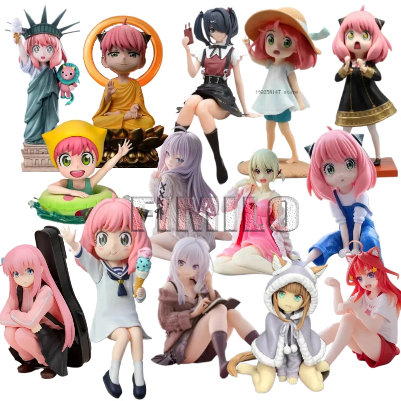 

Anime Anya Forger Action Figures Spy×family Manga Anya Figurine Cute The Quintessential Quintuplets Q Version PVC Model Toys