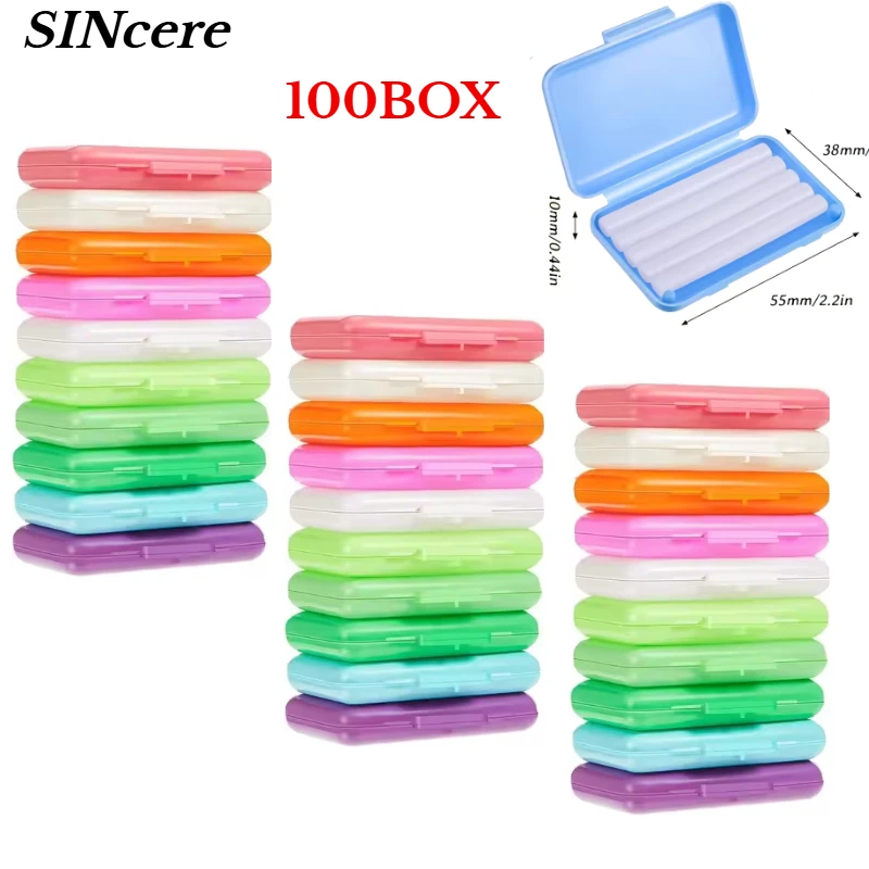 

100box Dental Orthodontic Wax Oral Hygiene Teeth Whitening Relief Wax Sticks for Braces Gum Irritation Protect Lips and Gums