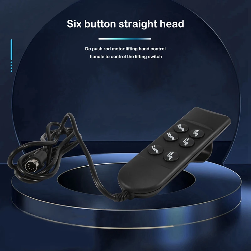 Piezas de silla reclinable eléctrica, interruptor de Motor reclinable, controlador de mano de 6 botones para sofá eléctrico, nuevo