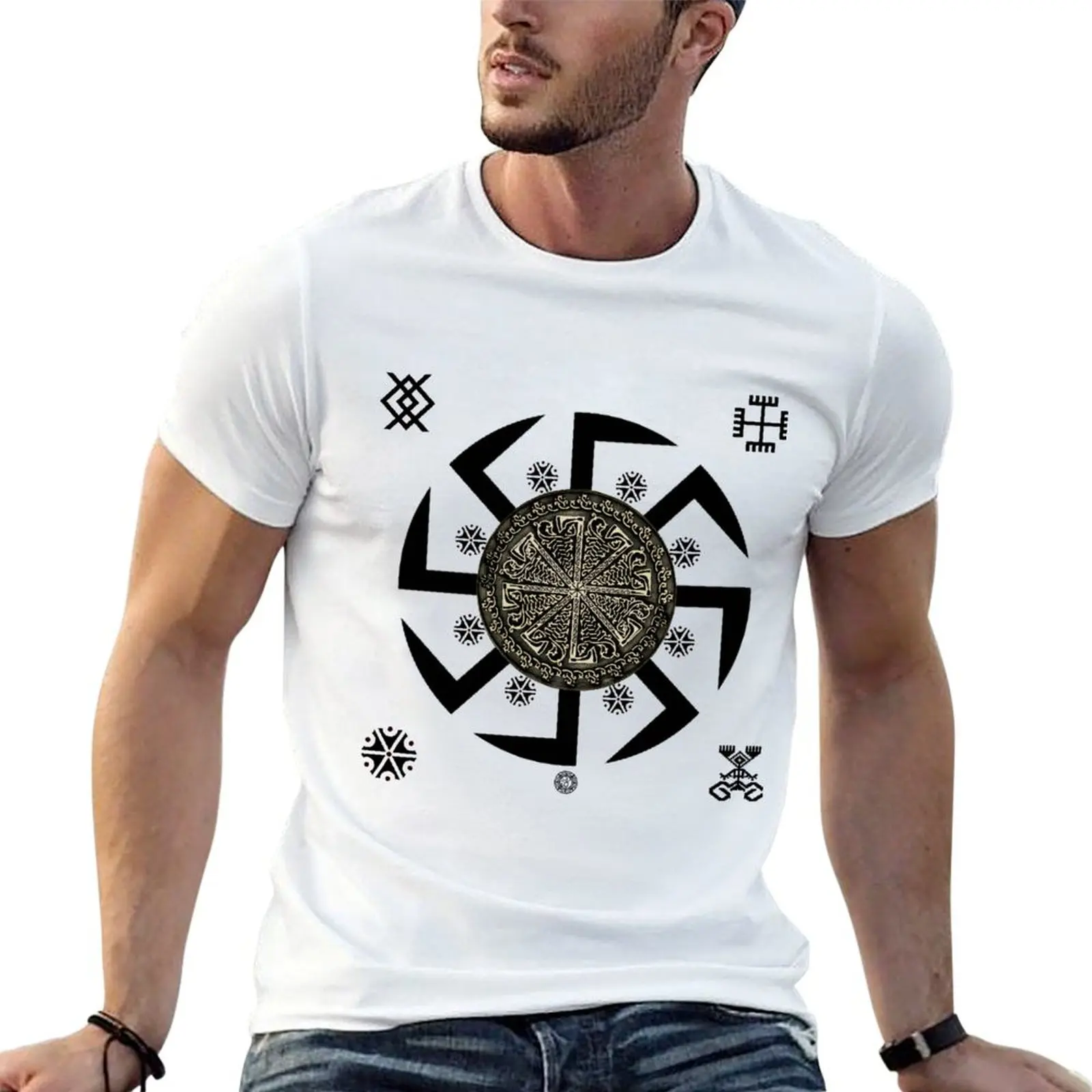Kolovrat T-Shirt Trendy Pattern T-Shirt for Men