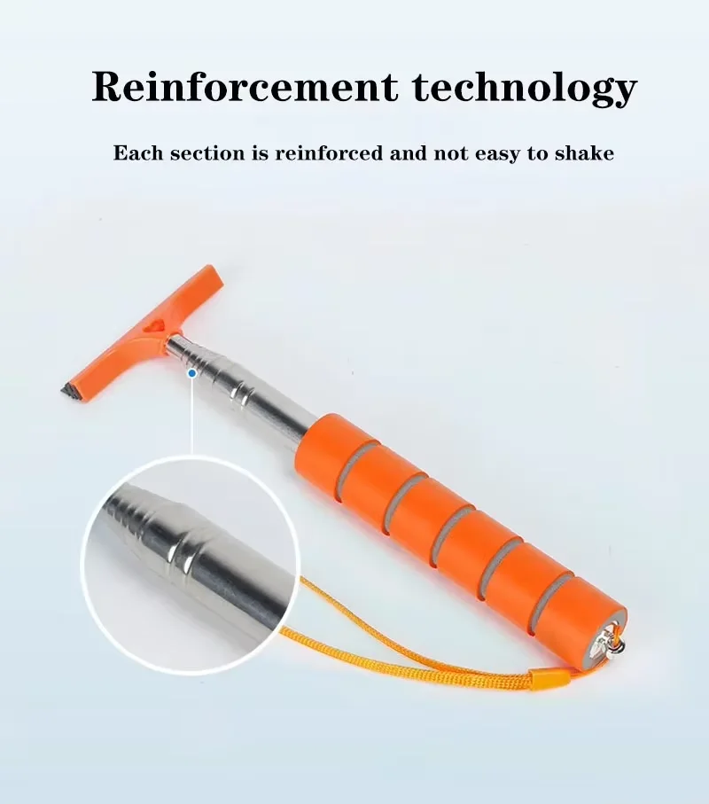Telescopic Car Mirror Squeegee Multifunctional Cute Ice Snow Scraper Windshield Defrost Water Remover For Auto Rearview Mirror