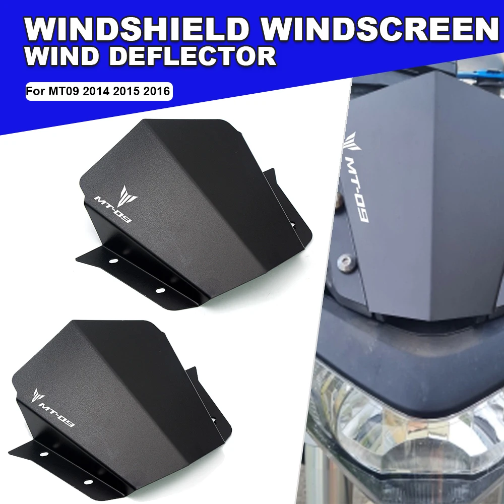 

MT09 2014 2015 2016 Windshield Windscreen Fairing Baffle Viser For YAMAHA MT-09 FZ-09 FZ09 MT FZ 09 Wind Deflectors fz09 mt09