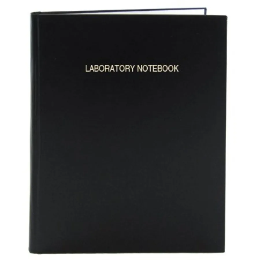 

Блокнот Black Lab - формат с сеткой 0,25 дюйма, 8 7/8'' x 11 1/4'', черная обложка, квадратный переплет, прошитый, твердый переплет (Сделано в США)