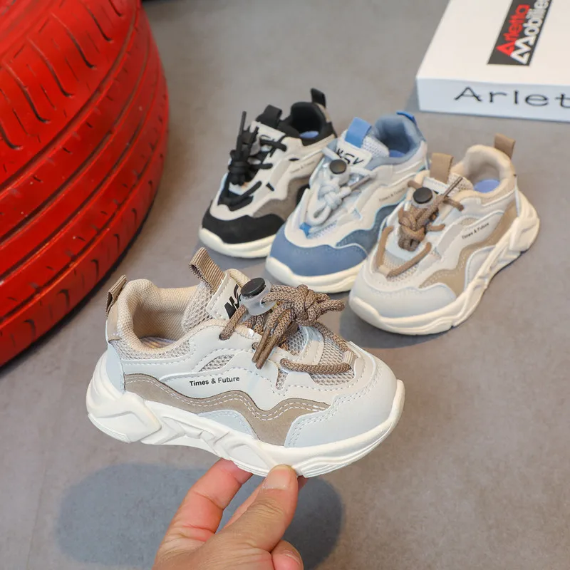 Toddlers Kids Sneakers Little Children Casual Shoes Boys Girls Sports Shoes Air Mesh Breathable 2024 New Spring Autumn Soft Hot