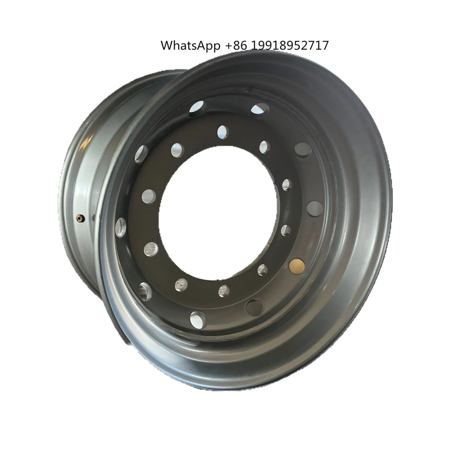 

Semi-Trailer Truck Wheel Steel Rim 11.75-22.5 Cross-border Supply Vacuum Low Flat Hub JJ1267