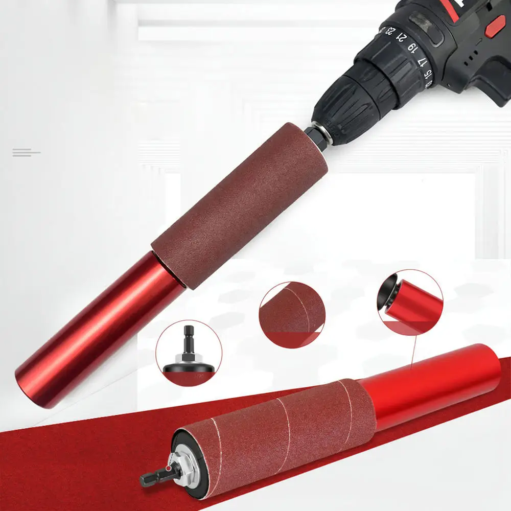 Electric Drill Sander Attachment Polishing Rod For Woodworking Metal Repair Plastic Finishing Stone Craft Grinder Tool