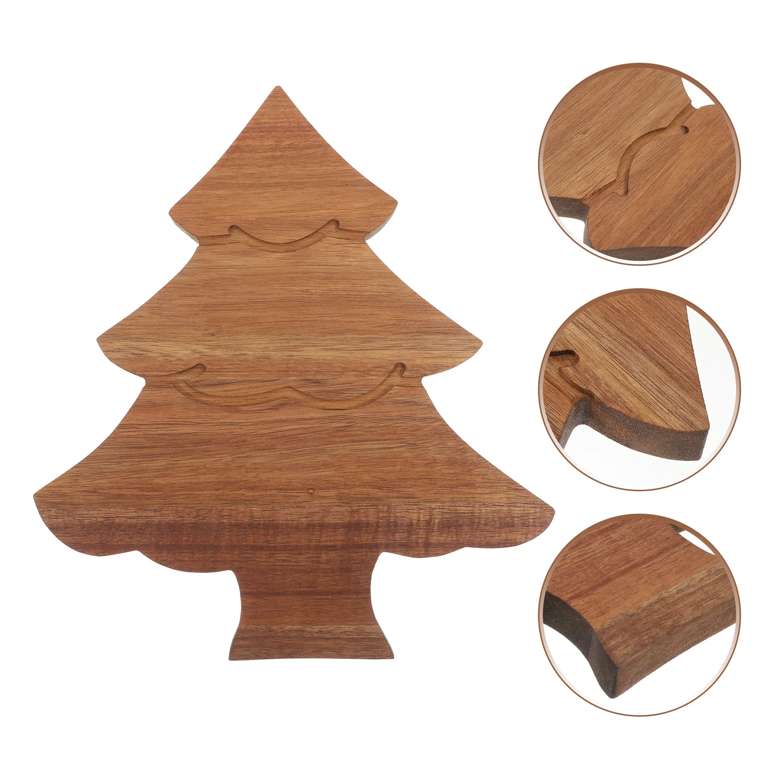 

Stylish Wooden Christmas Tree Food Board Versatile Serving Tray for Charcuterie Sushi Snacks Ideal for Holiday Parties and Daily