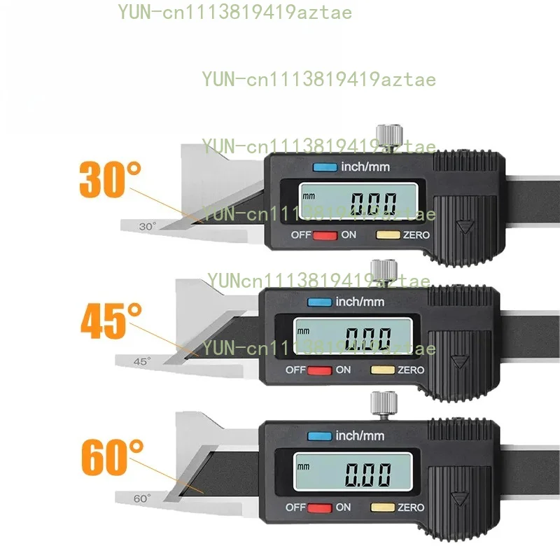 Digital Chamfer Gauge 0-6mm Stainless steel Electronic 30/45/60 Degrees Digita Chamfering caliper vernier caliper
