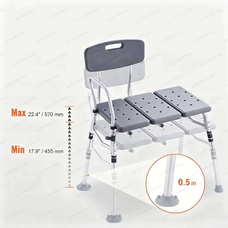 Stable Household Bath Sitting Stool Armrest Backrest Safety Shower Transfer Seat