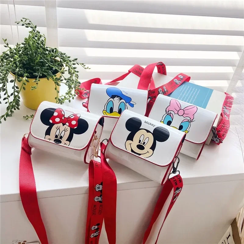 Disney Mickey Mouse Women's Bag Cartoon Pictures Shoulder Bags Cute Girl Messenger Bag Coin Purse Fashion Anime Birthday Gifts