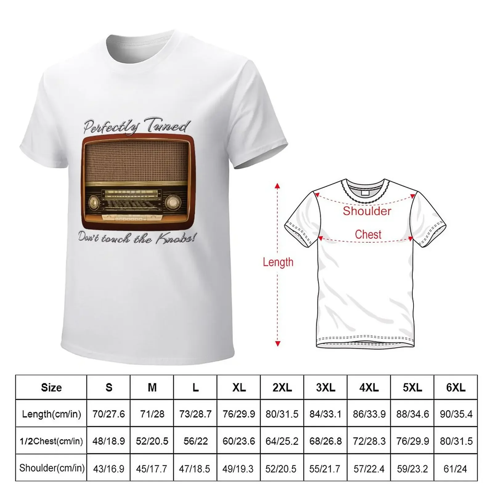 Perfectly Tuned - Don't touch the Knobs! T-Shirt blanks plus sizes heavy weight t shirts for men