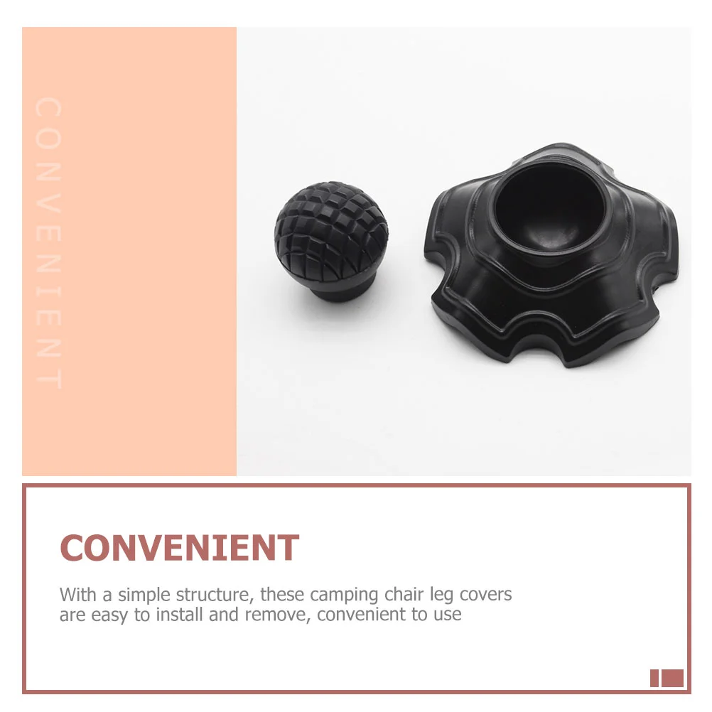 4 BH sarung kaki kursi pelindung kaki, Sarung lantai dapat dipakai ulang untuk kursi plastik meja berkemah