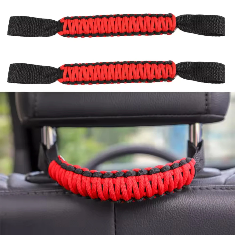 Automotive Grab Handle Bar Grip with Armrest Pulling Strip and Door Handle for Rear Seat Back Use in Cars and SUVs