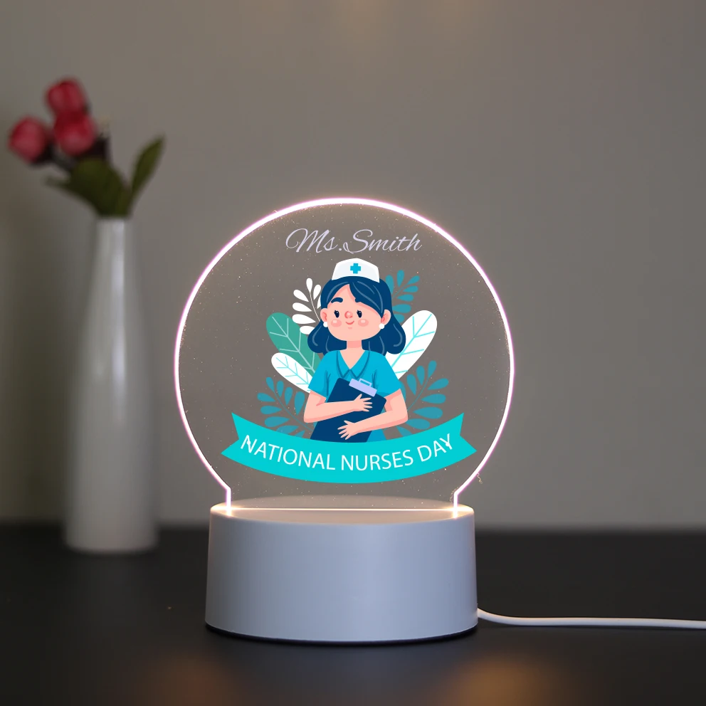 1 USB night light doctor 3D Visual Design for Home Wedding decoration bridesmaid gifts