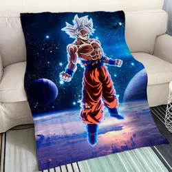 Coperta di lusso per la decorazione del divano Dragon Ball Z coperta di ovatta sottile letto soffici coperte morbide per adulti Cobija Knee Nap