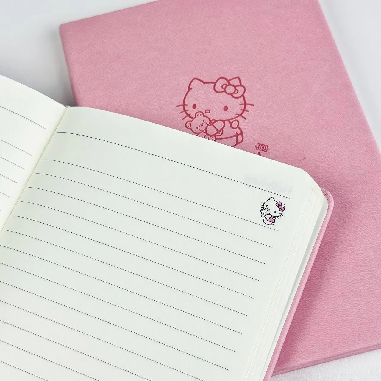 Hello Kitty Notebook animated Pink student notepad Sanrio Cute cartoon memo Diary Office stationery gift for children