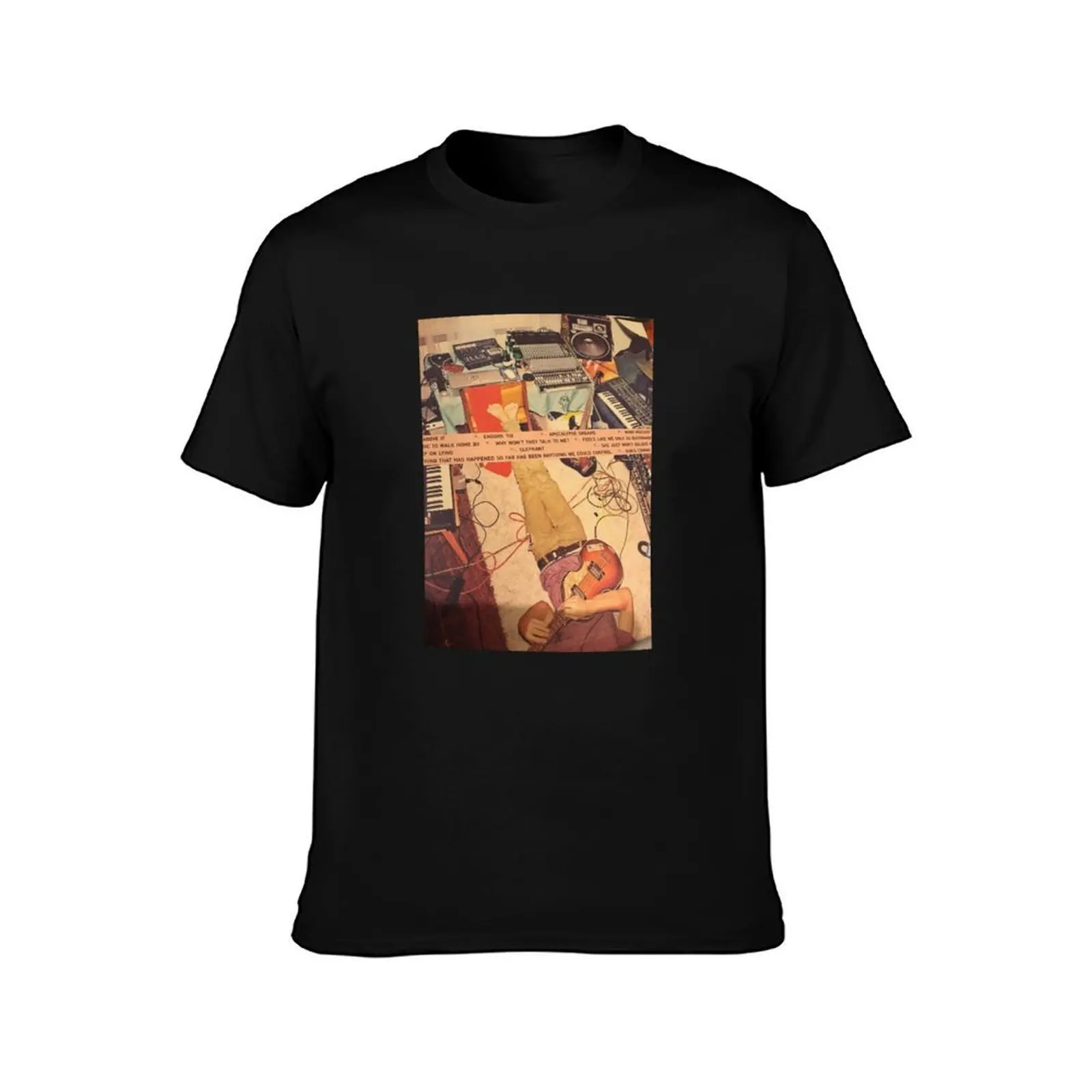 tame impala T-Shirt, Summer Casual Cotton Tee, Oversized Streetwear Tops, Vintage Graphic Print, Loose Fit Short Sleeve