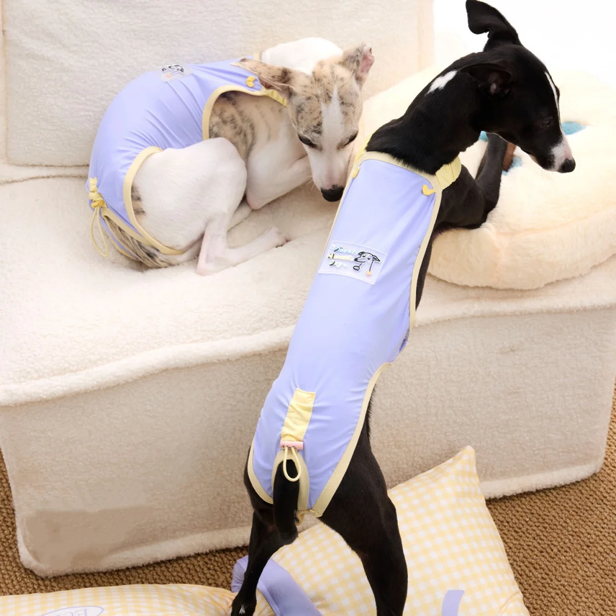 Summer Cooling Sunscreen UPF50+ Vest for Dogs Menstrual Pant Surgery Neutering Antibacterial Fabric Suit for Italian Greyhound
