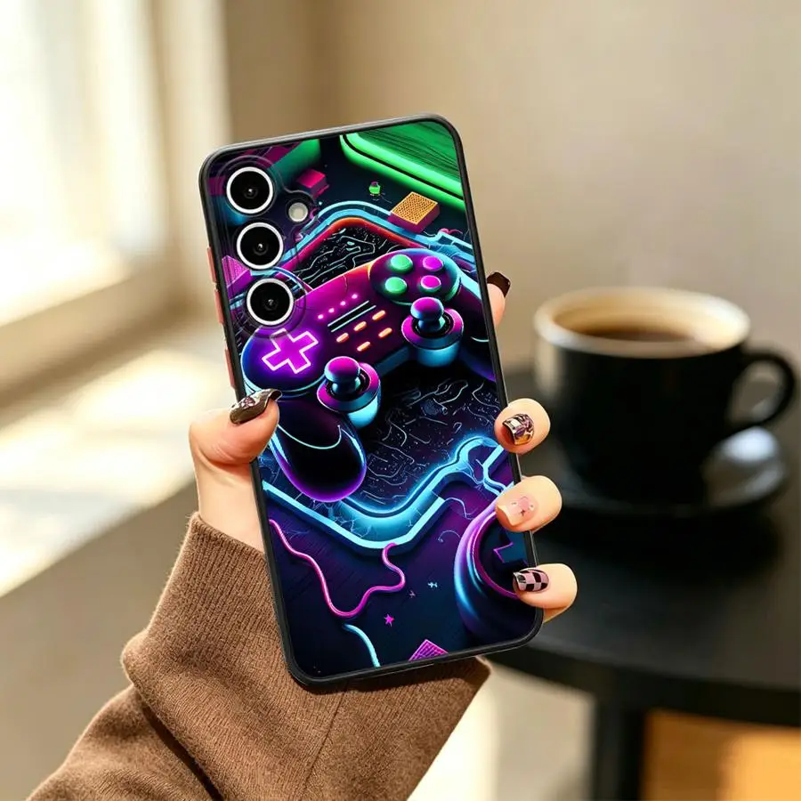 Phone Cover Case for Samsung Galaxy A57 A33 A37 A35 A34 A36 A16 A15 A14 A23 A17 A52 A72 A53 A56 A54 Game Controller Print