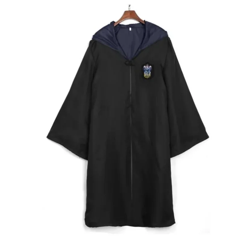 جديد 2025 رداء سليذرين للأطفال والكبار عباءة للأطفال والرجال والنساء زي مدرسي هوجورتس السحري زي المعالج التأثيري هالو ☆ ★ ee ☆ ★