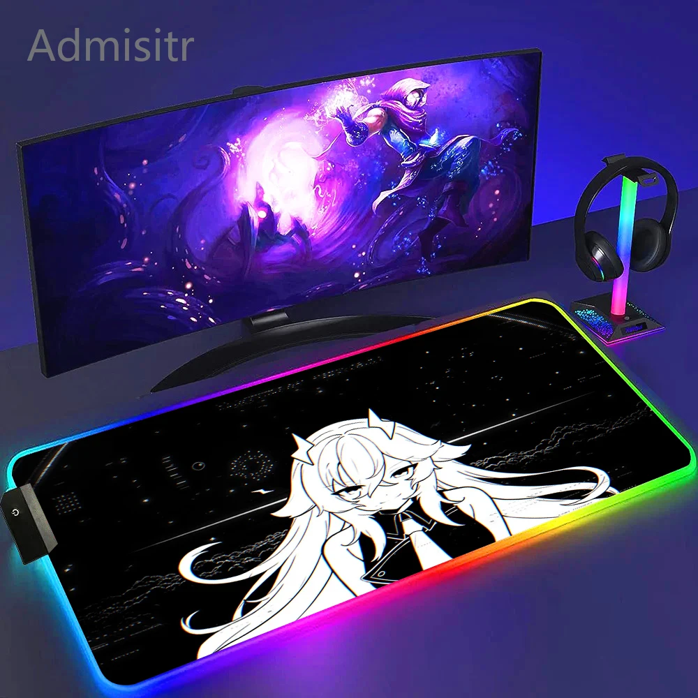 Anime Kazemi XXL Deskmat Marvel Wallhack Frenzy Faith Yume Gaming Mouse Pad RGB Rubber Gamer Computer Laptop MousePad Speed Mats