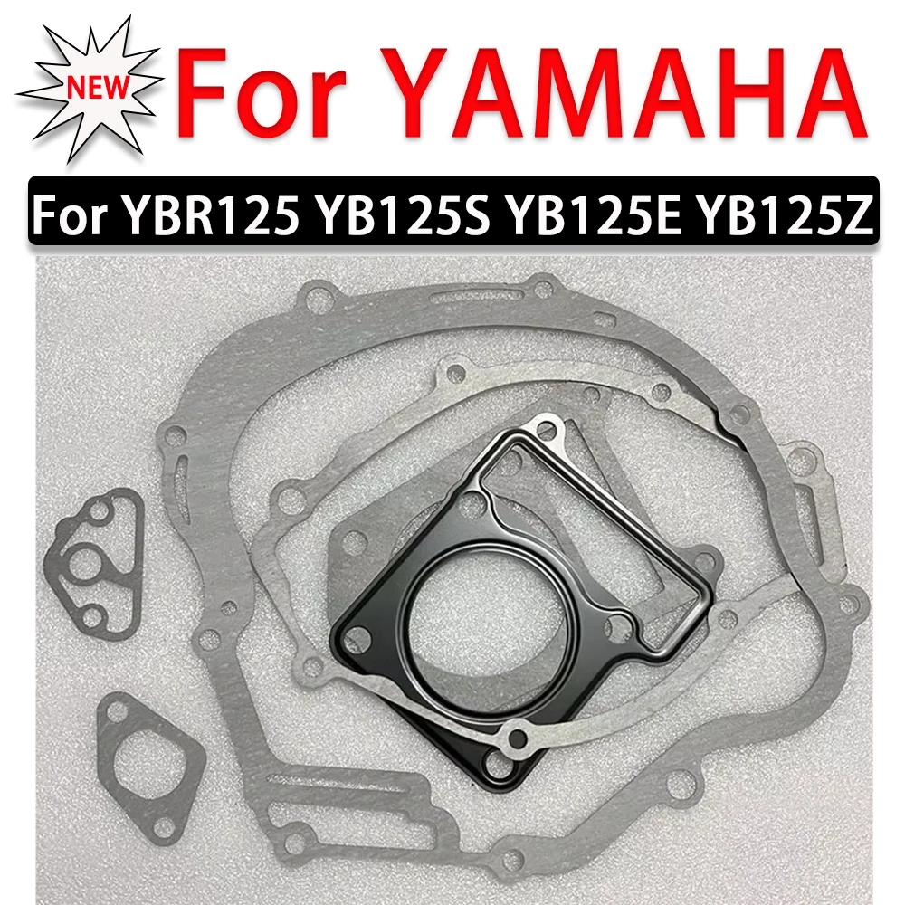 Kit completo de juntas para Yamaha YBR 125 YBR125 YB 125 YB125S YB125Z YB125E JYM125, junta de embrague de cilindro de motor, piezas de sello de aceite