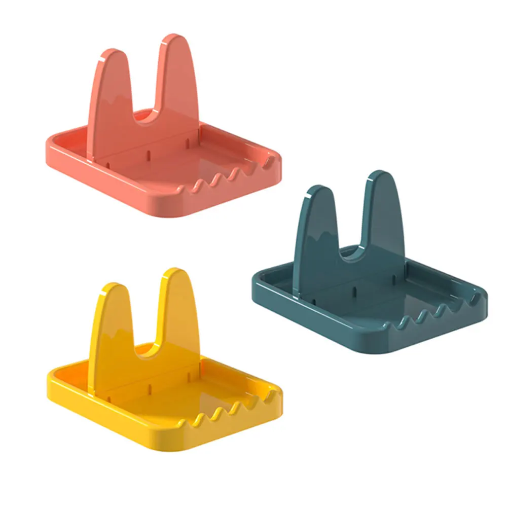 

3pcs Pot Cover Rack Lid ganizer Plastic Material Kitchen Storage Rack Spoon Holder countertop Gadgets ganizers