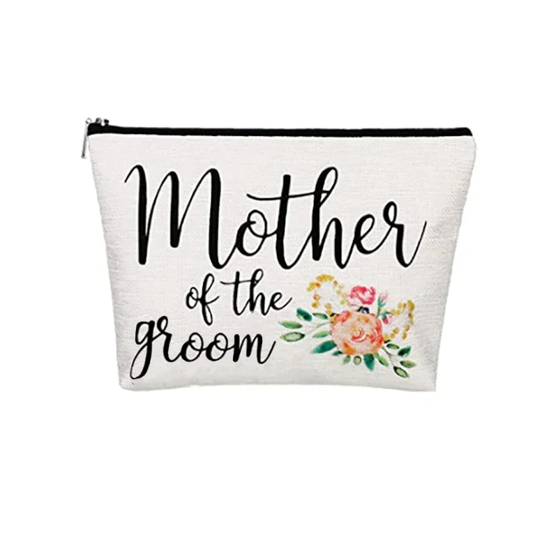 for happy tears handkerchief wedding day Engagement favor mother of the groom bride Makeup Bag Bridal shower gift present