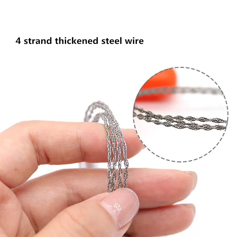 Portable Mini Stainless Steel Wire Saw Rescue Emergency Camping Survival Outdoor Strong Pocket Chain Rope Hand Cable String Saw