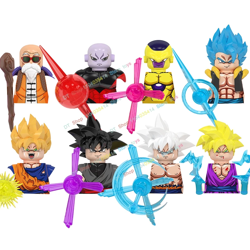 Hot Anime Accessoires Bricks Collection Buliding Blokken Mini Actiefiguren Hoofden Educatief Kinderen Speelgoed Voor Kerstcadeaus