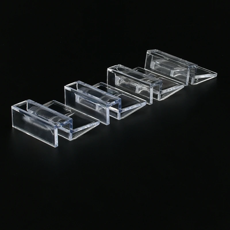 4/5/6/8/10/12/15/19mm Acrylic Aquarium Fish Tank Clips Glass Cover Support Holders Accessories for Aquarium Filter Lamp Stand