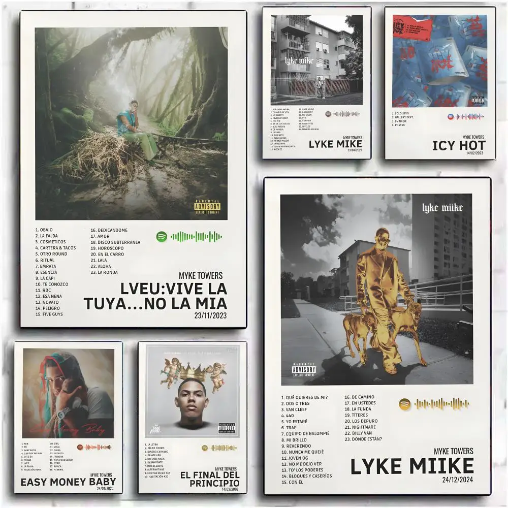 

Singer Rapper M-myke Tower Poster HD WallArt Poster for Home Bar Room Decor DIY Vintage Print for Office Home