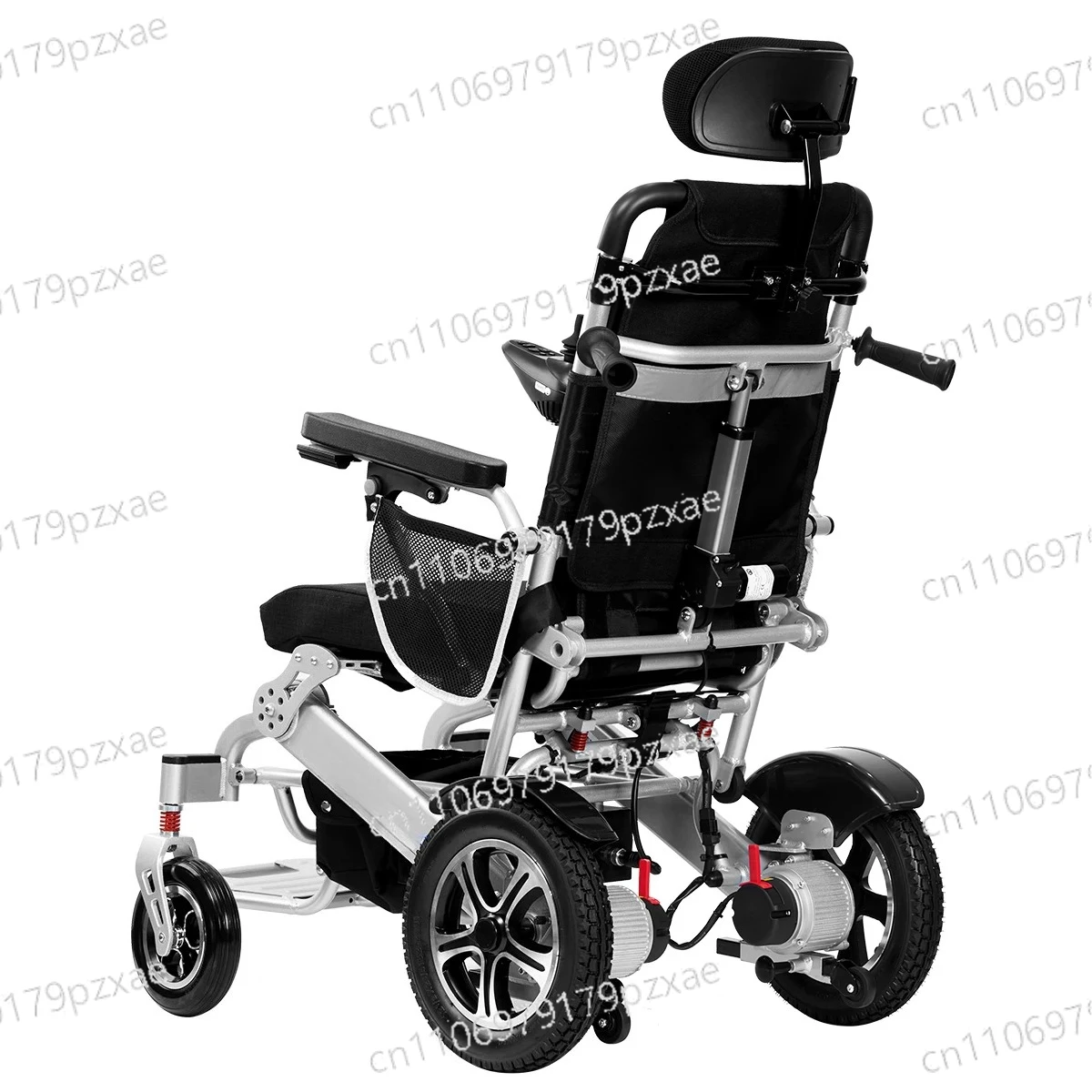 Best Selling High Back Reclining Wheelchair Remote Control Foldable Electric Wheelchair For Seniors