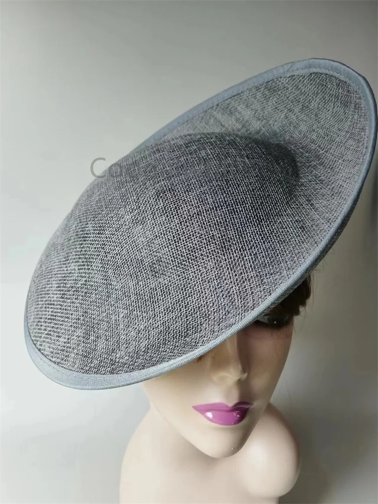 Accesorios para el cabello para mujeres, Base de fascinador, suministros para eventos formales, sombrero de boda, bricolaje, tela de gorro Millinery, 30CM