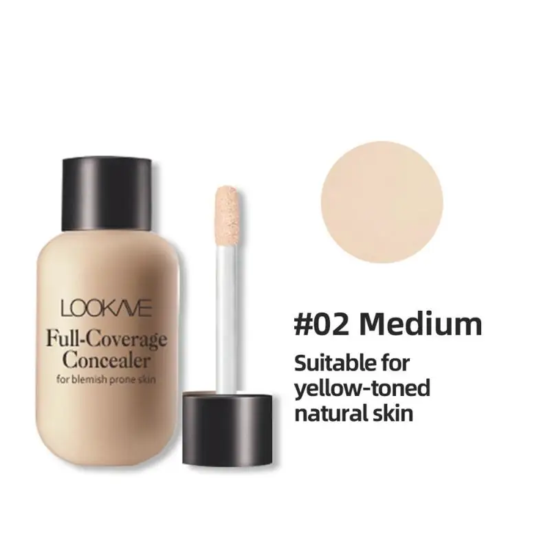 Face Foundation Makeup Base Cream Mineral Full Coverage Concealer No Cracking No Drying Waterproof Face Corrector