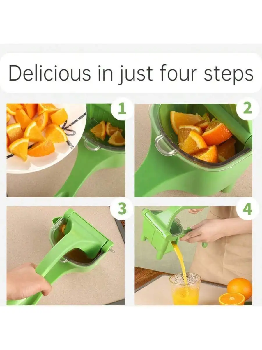 

Ручная соковыжималка, 1 шт., многофункциональная бытовая мини-соковыжималка для фруктов и лимона, ручная соковыжималка, ручной пресс без сока, с Fr