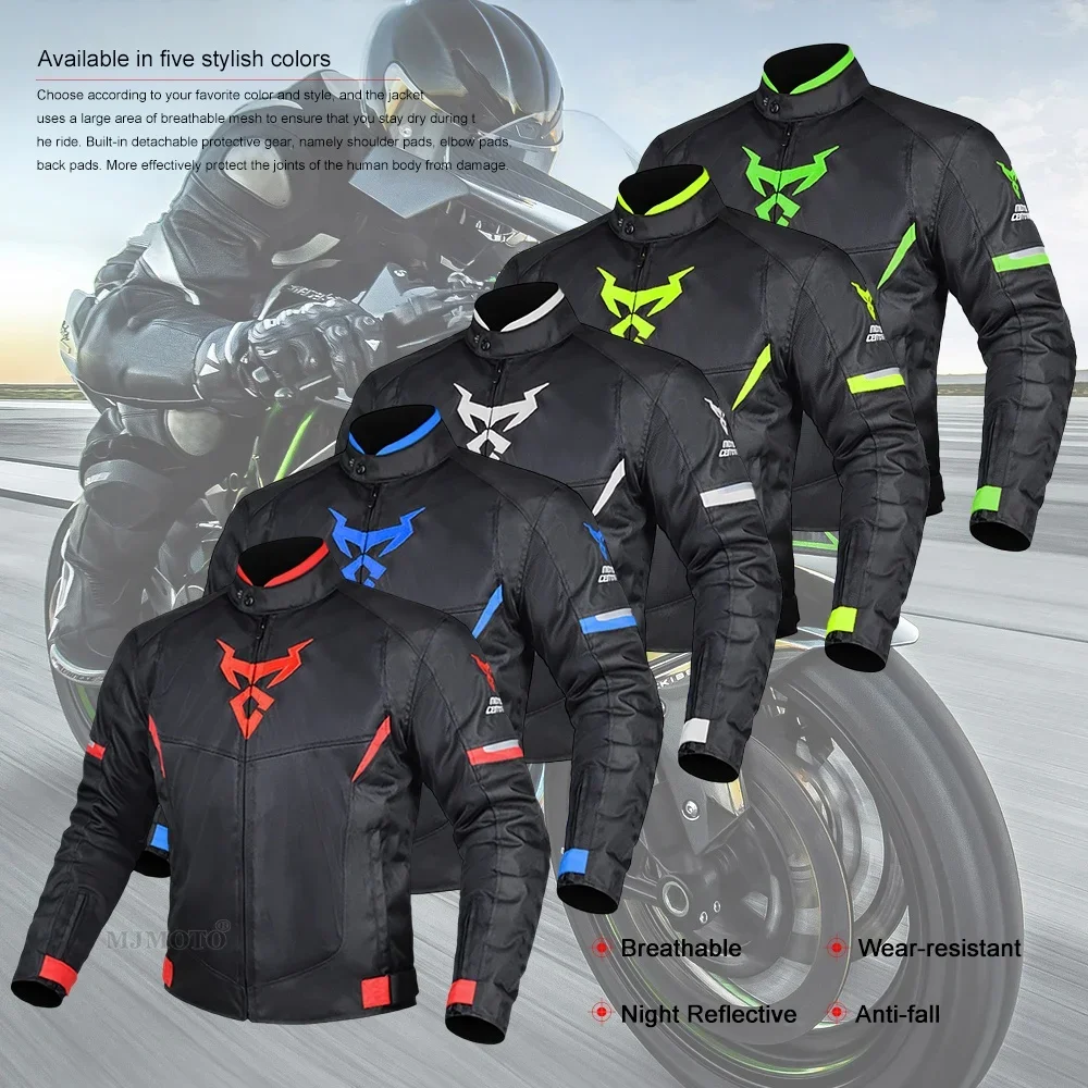 -for MOTOCENTRIC Motorcycle Jacket Mer Breathable Lightweight Mesh Cycling Jersey Moto Jacket Protector Motocross Equipment
