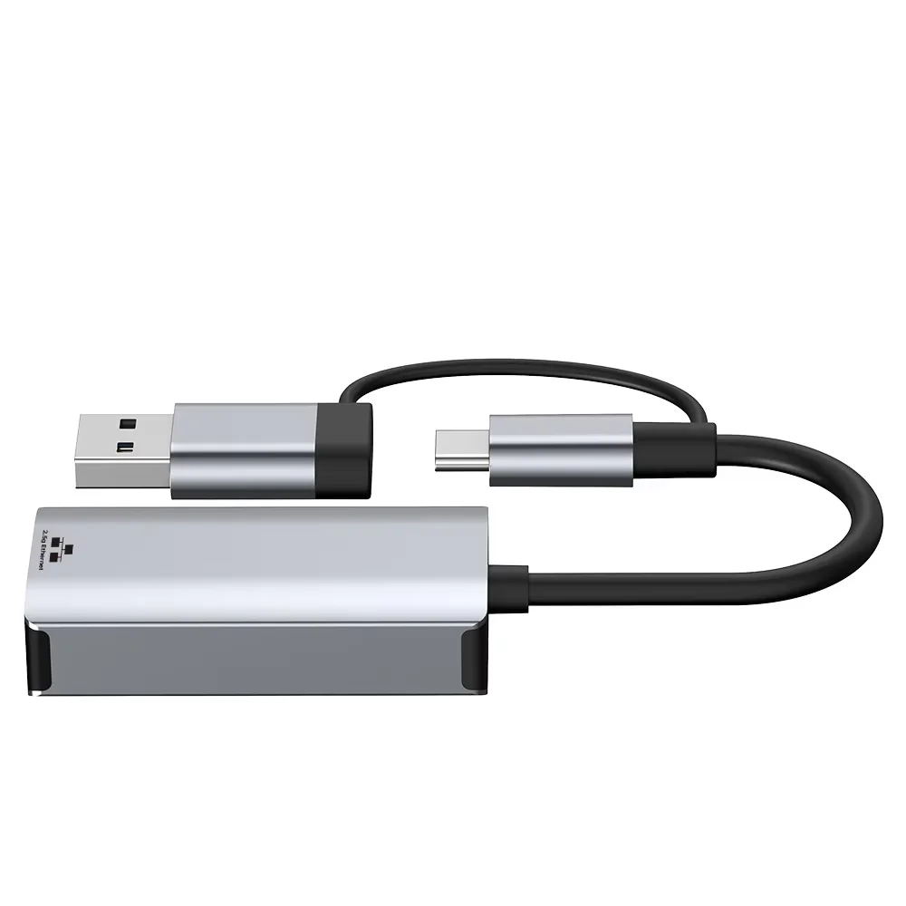 FC&EC 2500Mbps USB A/C to RJ45 Ethernet Adapter 2 5G USB 3 0 Network Card Gigabit LAN Converter for PC Laptop Windows Mac