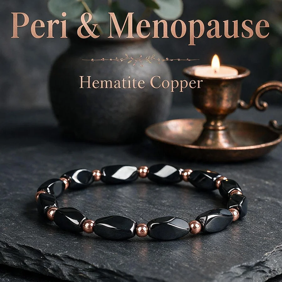 Bracelets for Men's Real Stones Bracelet Black Hematite Natural Stones Braclets Bransoletka Gift for Brother Dad Father
