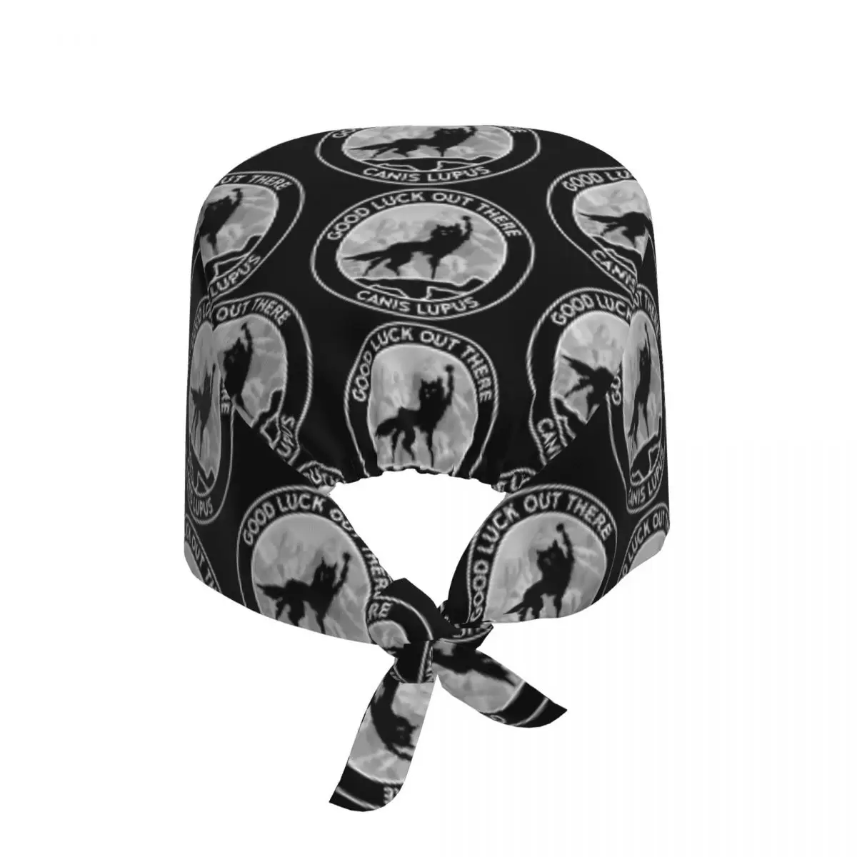 Fantastyczny Pan Lis - Wilk - Canis Lupus - Czapka Medyczna z Nadrukiem - Czapka Chirurgiczna - Unisex Regulowana Czapka Pielęgniarska dla Dentysty