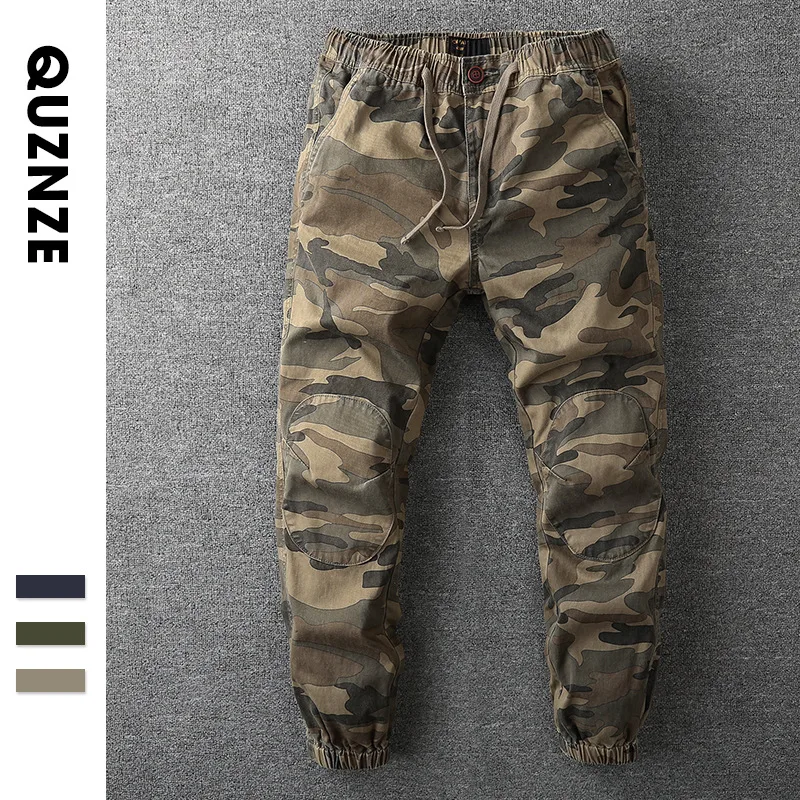 2021 Autumn New Cropped Pants Men's Sportswear Pants Chyaf Men's Camouflage Casual Pants