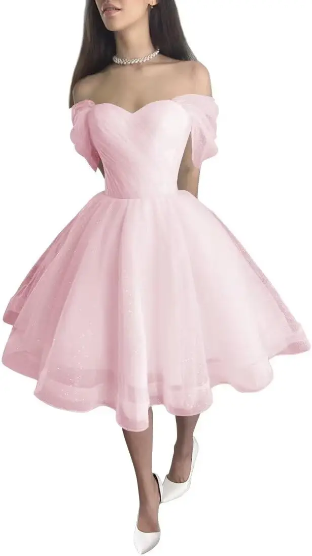 bride-simple-wedding-dress-off-shoulder-short-wedding-gowns-puffy-sleeves-wedding-dresses-for-bride-tulle-prom-homecoming-dress