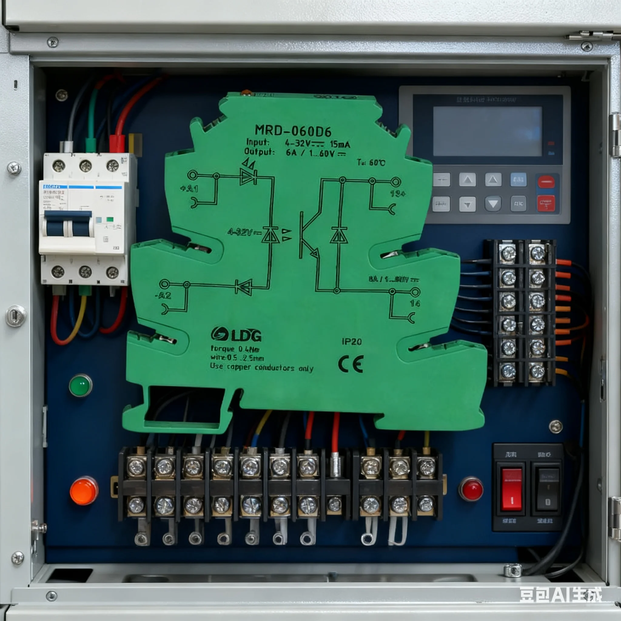 MRD-060D6 Ultra-Thin Miniature DC Solid-State Relay Module PLC Amplifier Board 24V High-Frequency 6A