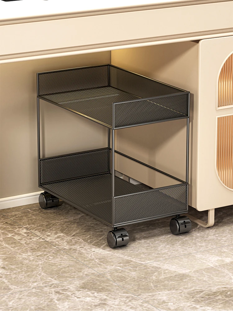 

Office Desk underneath Rolling File Folder Organization Tool Double Layer Cart Book Storage Cabinet Simple Bookelf Ra