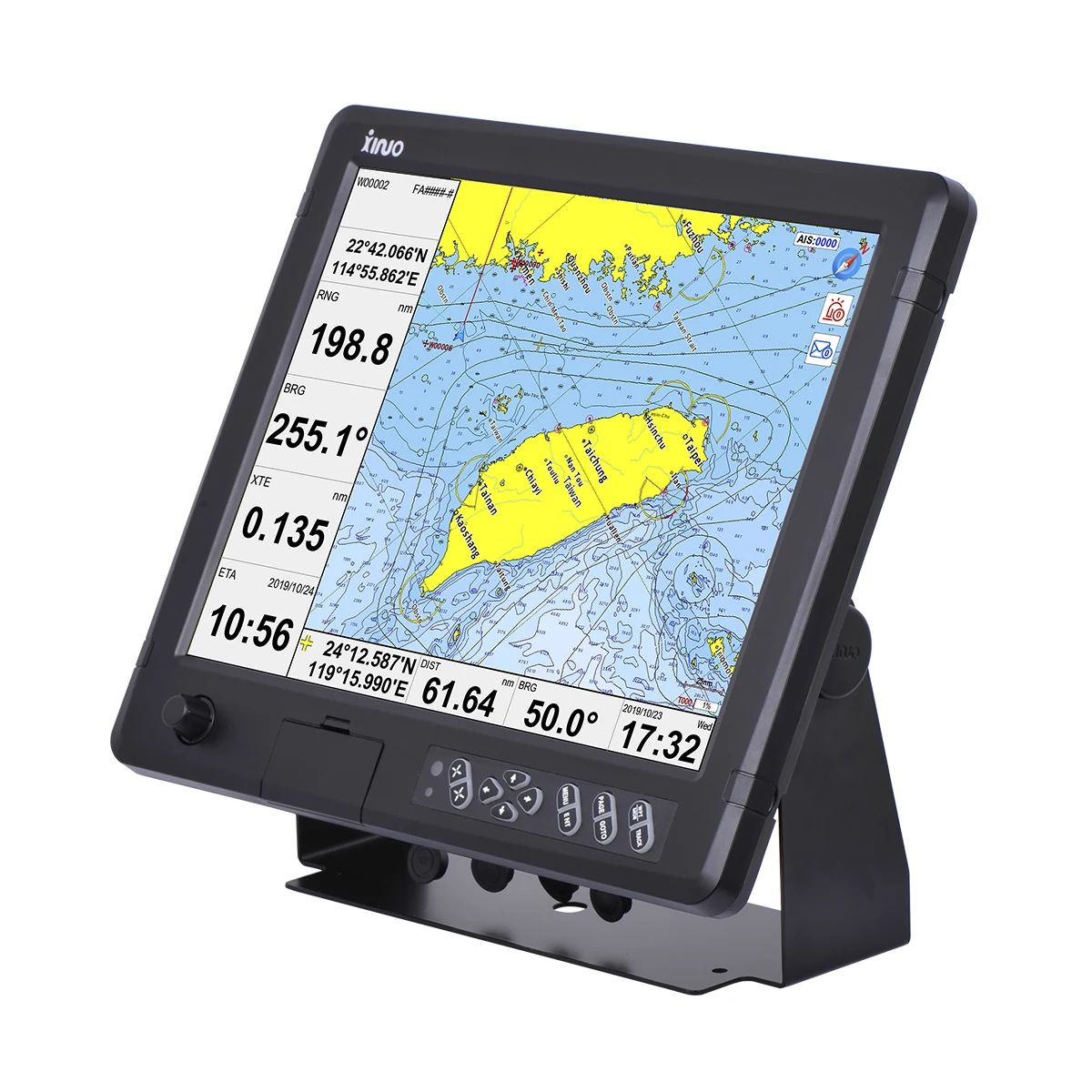 

Marine Navigator GNSS GPS Chart Plotter 15" Large Display HM-1815 NMEA0183 IMO CE IP65 Route Management Multi Language