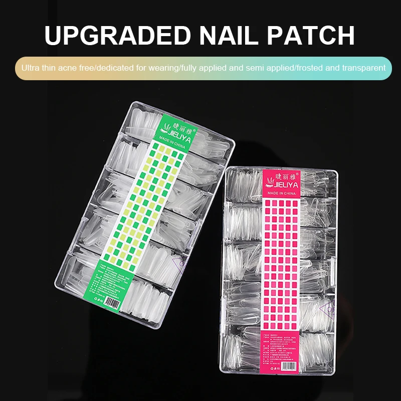 

500pcs/Bag Matte Press On Nail Tips Soft Full Cover False Nails Oval Almond Sculpted Fake Nail